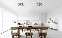 CLAXY Sputnik Chandelier with 8 Socket Flush Mount Ceiling Light