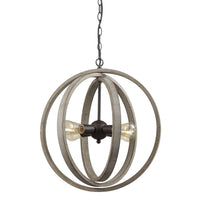 Globe Metal Rustic Wood Dining Room chandeliers with 4 Lights