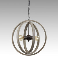 Globe Metal Rustic Wood Dining Room chandeliers with 4 Lights