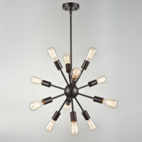 Caserta Sputnik Chandelier Metal 12-Light Ceiling Light Foyer Pendant LED ORB Chandelier Lighting