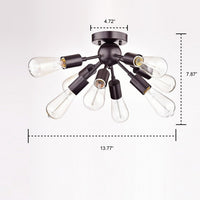 CLAXY Sputnik Chandelier with 8 Socket Flush Mount Ceiling Light