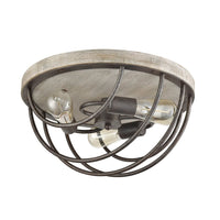 Rustic Flush Mount Ceiling Lights Distressed Wooden Lights