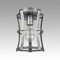 Antique Silver Lantern Cage Flush Mount Ceiling Lights