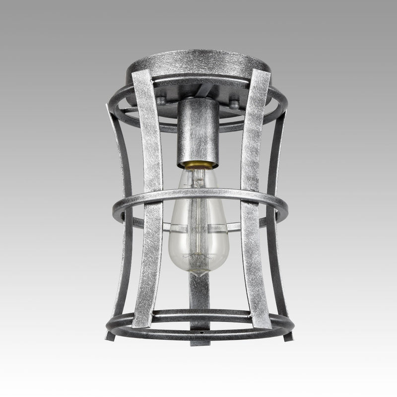 Antique Silver Lantern Cage Flush Mount Ceiling Lights