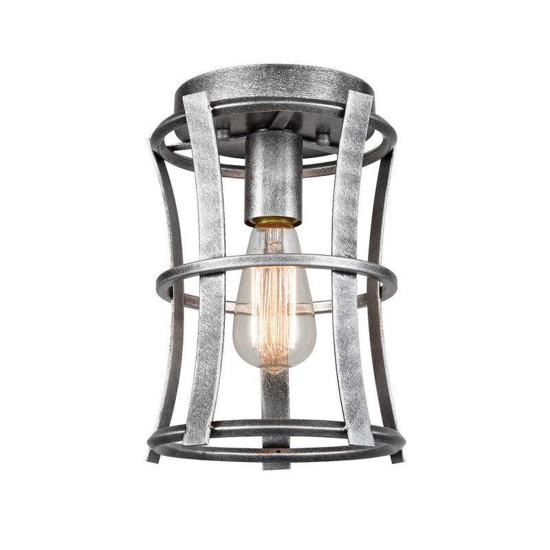 Antique Silver Lantern Cage Flush Mount Ceiling Lights