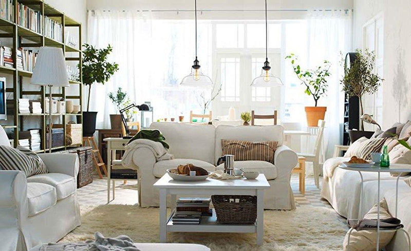 Imola Industrial Edison Vintage Style 1-Light Pendant Glass Hanging Light ( Antique Bronze )