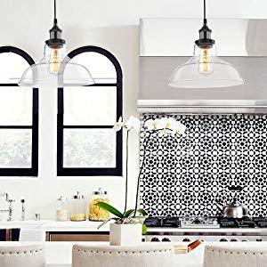 Imola Industrial Edison Vintage Style 1-Light Pendant Glass Hanging Light ( Antique Bronze )