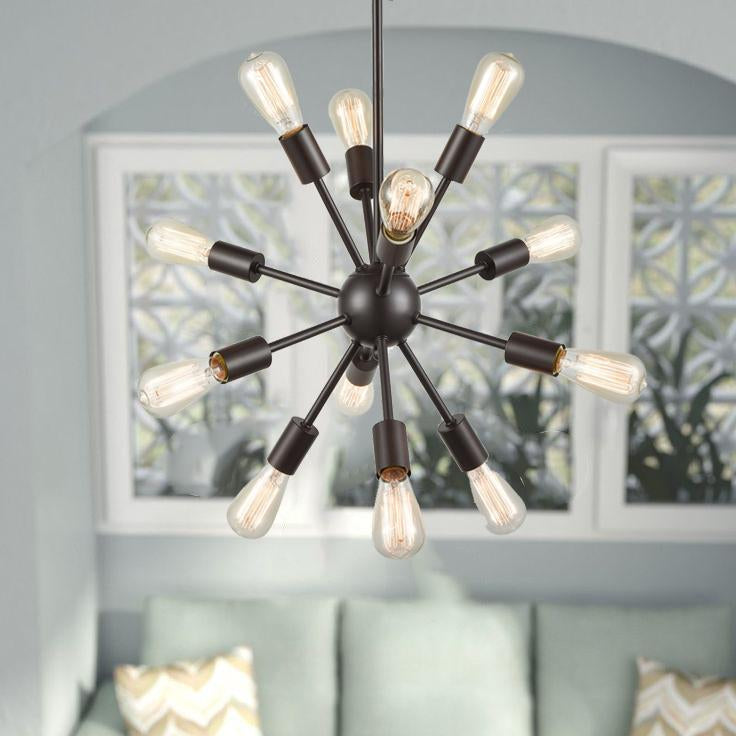 Caserta Sputnik Chandelier Metal 12-Light Ceiling Light Foyer Pendant LED ORB Chandelier Lighting