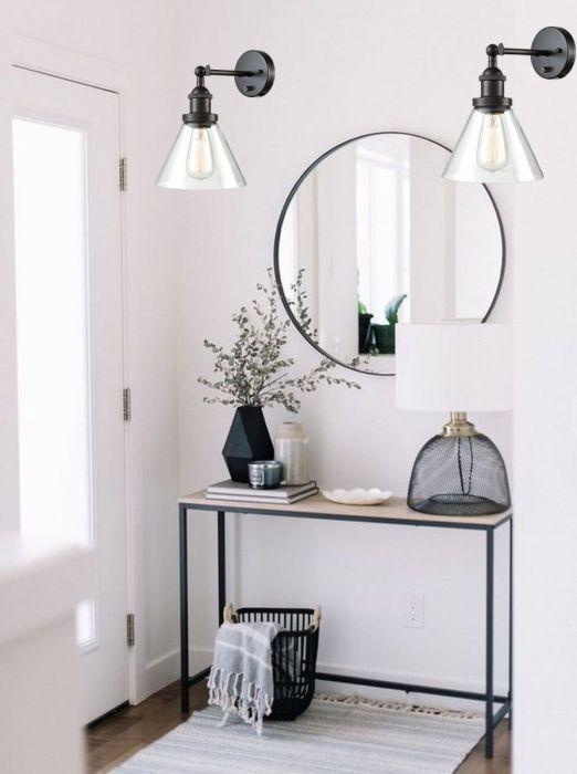 Plug In Wall Sconce Oil Rubbed Bronze with On/Off Switch Set of 2