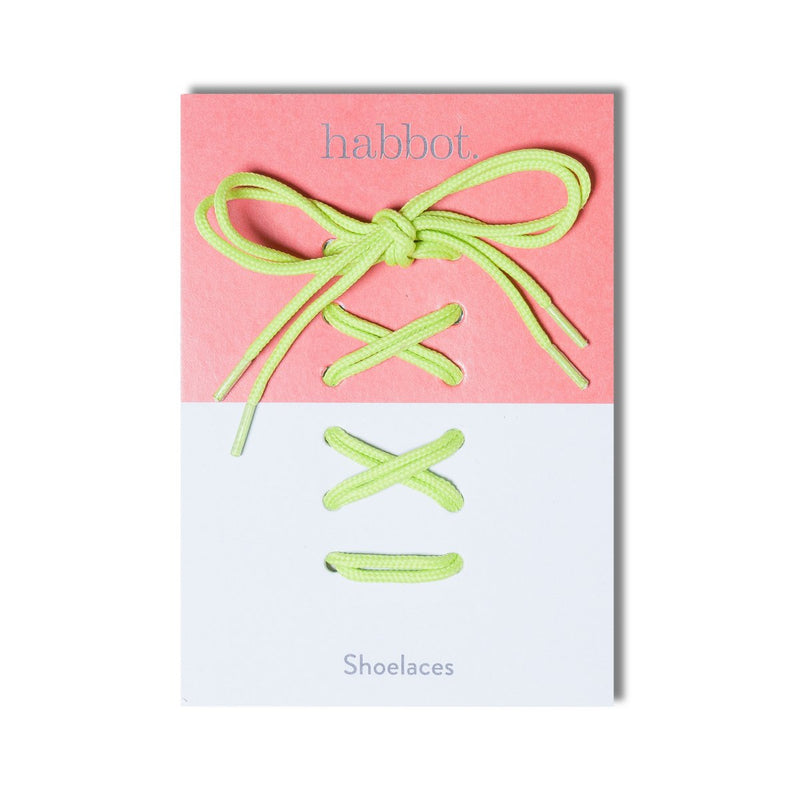 shoe laces - light green