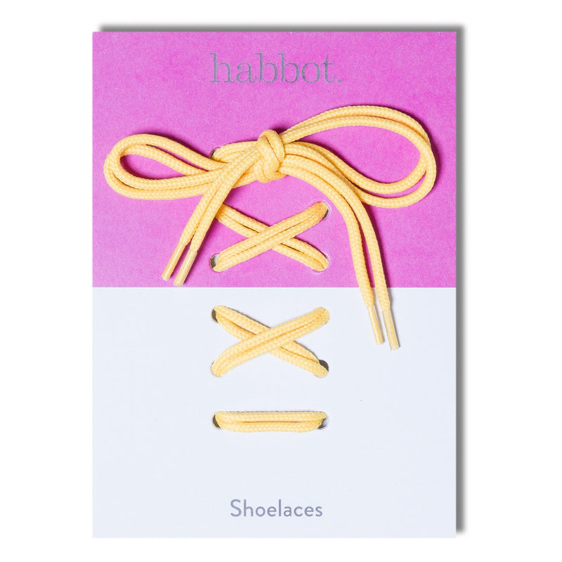 shoe laces - yellow