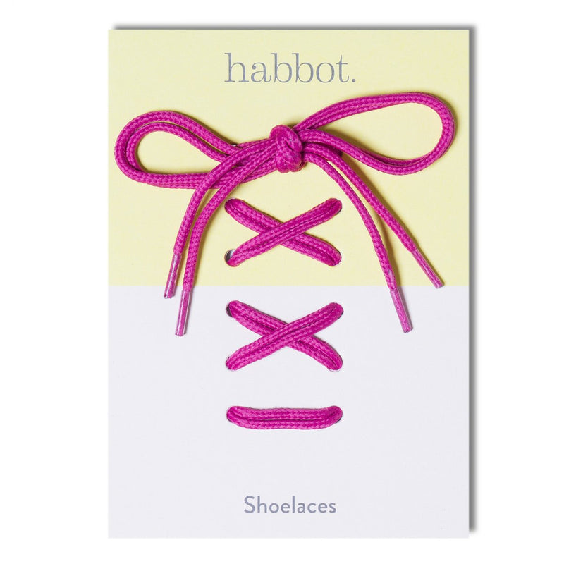 shoe laces - magenta