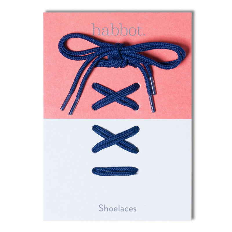 shoe laces - dark blue