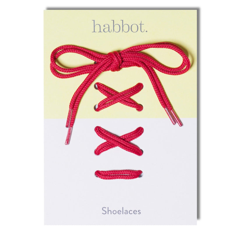 shoe laces - red
